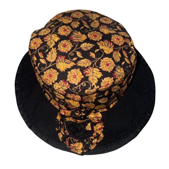 Vintage Black and Gold Floral Hat💕 - Picture 1 of 12